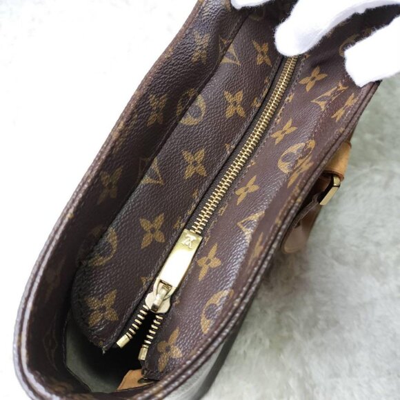 Authentic LOUIS VUITTON Monogram Luco XL Tote Shoulder Bag LV Brown Tan - Picture 11 of 11